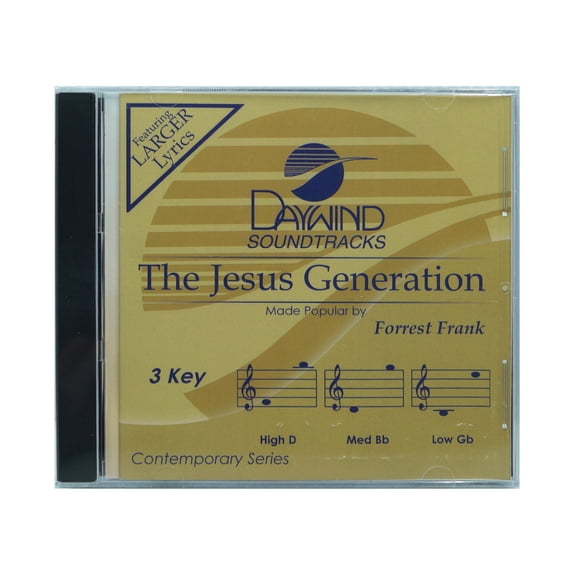 The Jesus Generation Made Popular by Forrest Frank NEW CD Accompaniment