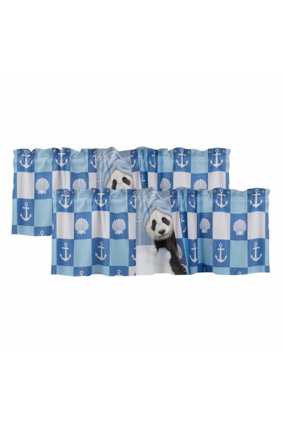 2 Pack Valances for Windows 60 x 18 Inch, Sunflowers Decorative Kitchen Curtain Valance, Modern Bee You Are My Sunshine Black Rod Pocket Short Curtains Window Treatment for Bathroom/Cafe