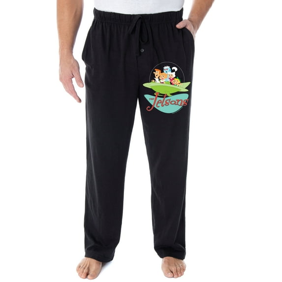 The Jetsons Men's Vintage Characters And Logo Loungewear Pajama Pants