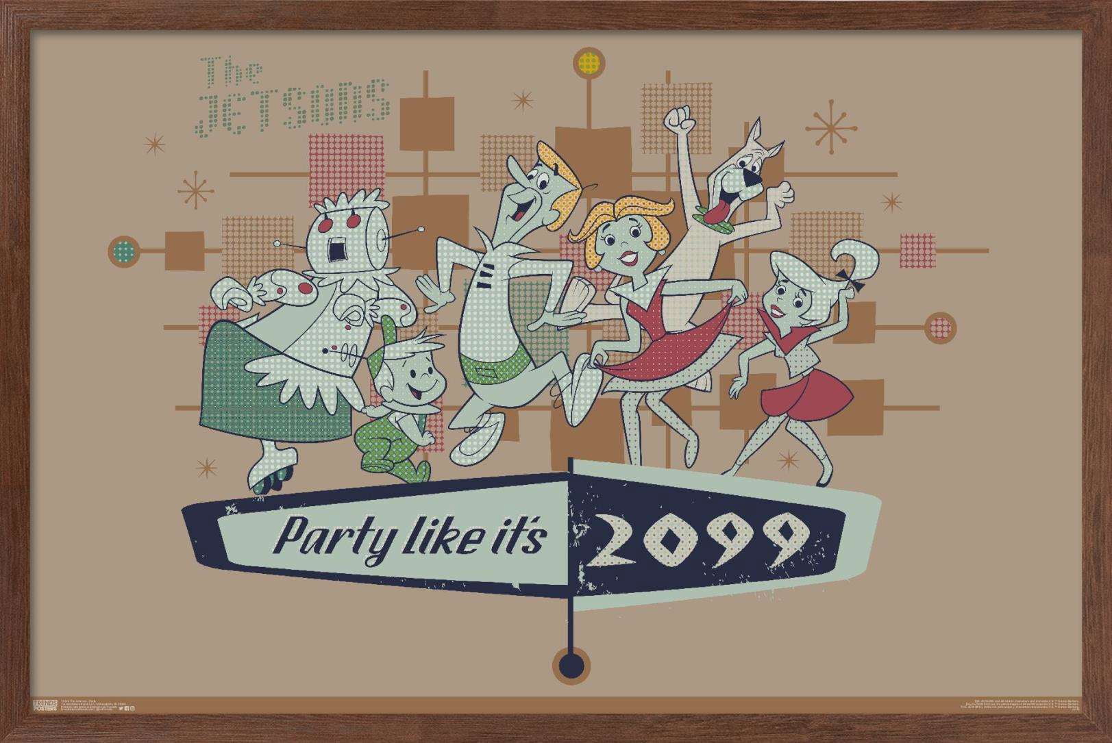 The Jetsons - Party Wall Poster, 22.375" x 34", Framed