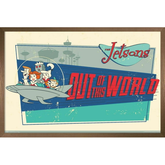 The Jetsons - World Wall Poster, 22.375" x 34", Framed