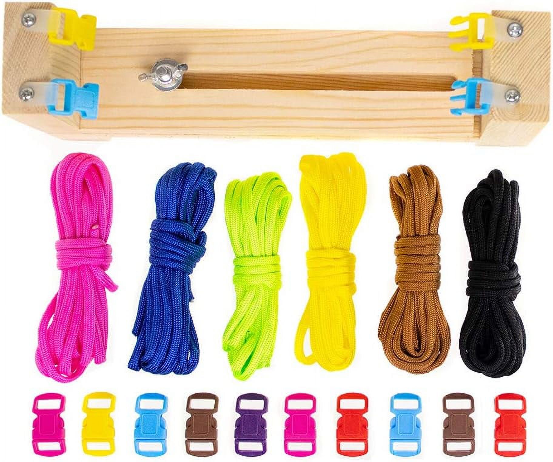 The Jig Bracelet Maker Heavy Duty Buckles 6 Different Hank Colors