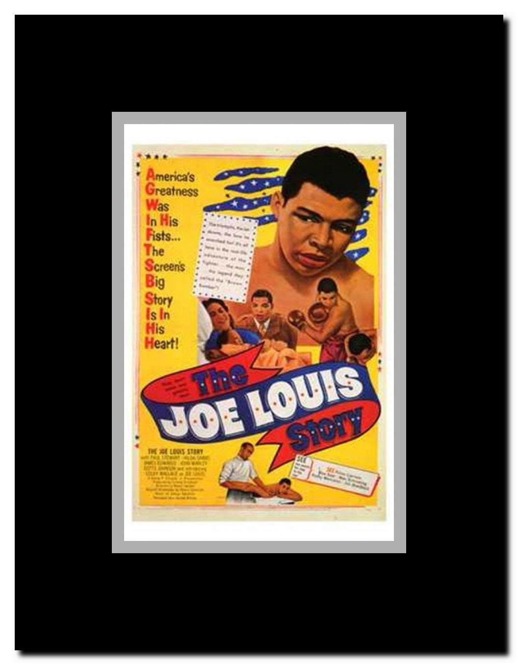 The Joe Louis Story Framed Movie Poster