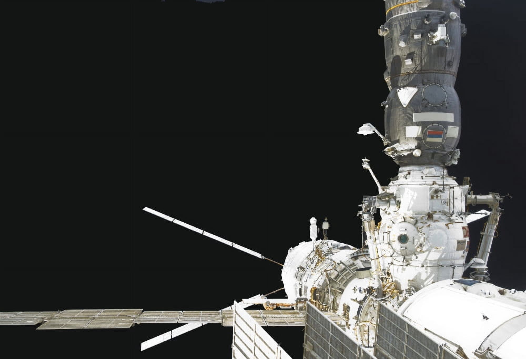 The Johannes Kepler Automated Transfer Vehicle docks to the International Space Station Canvas Art - Stocktrek Images (34 x 24)