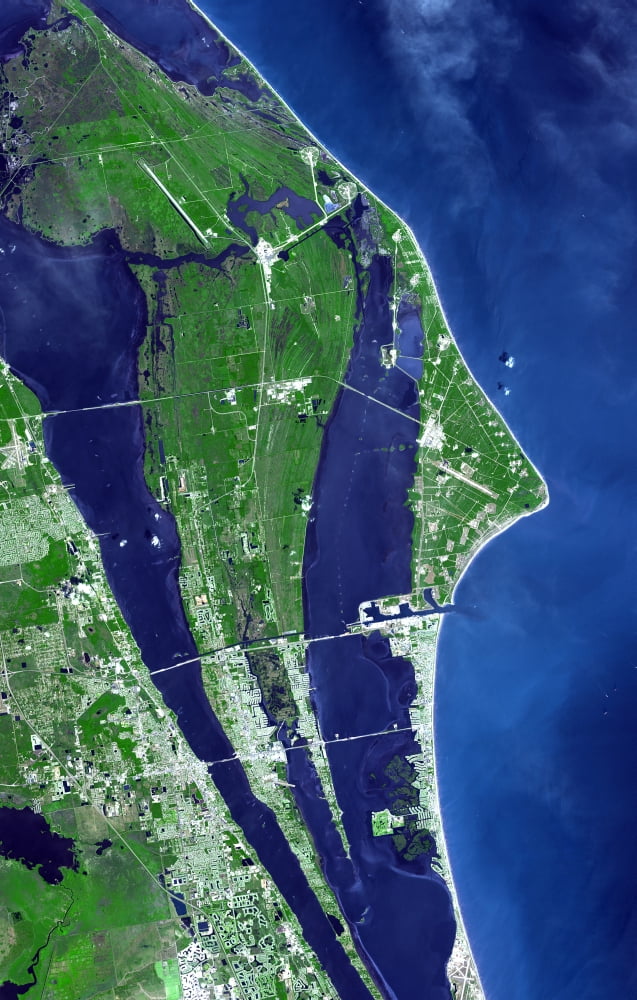 The John F Kennedy Space Center Americas spaceport Canvas Art - Stocktrek Images (22 x 35)