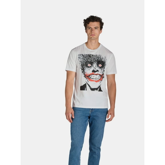 The Joker Men's Graphic Tee with Short Sleeves, Sizes S-3XL