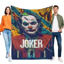 The Joker Movie Blanket Soft Throw Blanket Micro Fleece Fuzzy Blankets All Season Birthday Gifts Thin Bed Couch Decor Adult Nap Bedroom Car 30"X40"