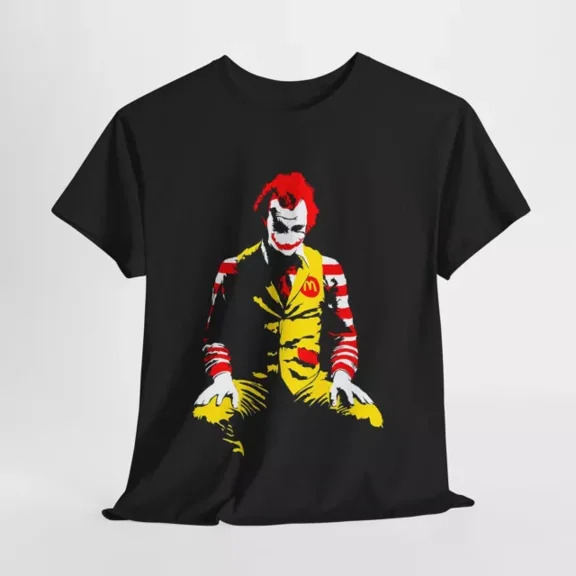 The Joker - Ronald McDonald - Parody - Premium Heavy Cotton T-Shirt