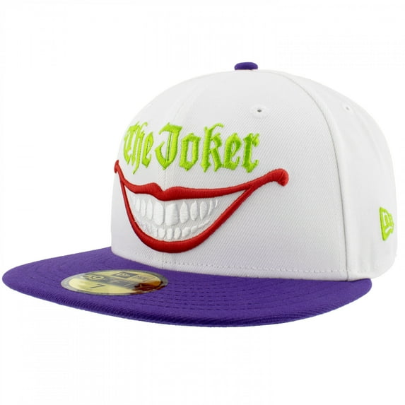 Joker 888330-71-2fitte The Smile White & Purple Colorway Era 59Fifty Fitted Hat - 7.5 Fitted