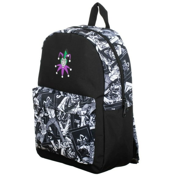 The Joker Sublimated Panel Print Backpack, Vintage Comic Book Character