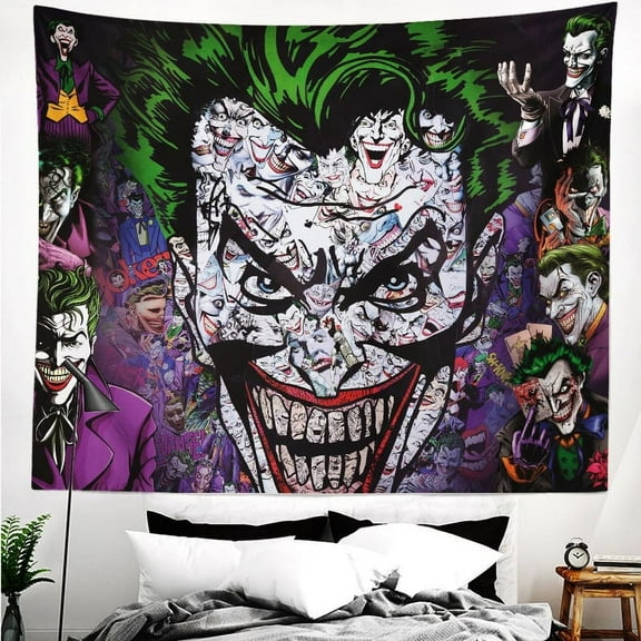 The Joker Tapestry Wall Hanging For Boys Bedroom Girl Backdrop Party Birthday Decor 70*60in