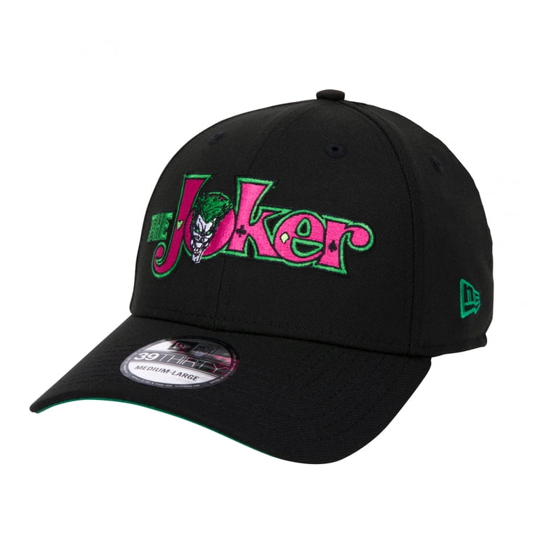 The Joker Vintage Logo New Era 39Thirty Fitted Hat-Medium/Large