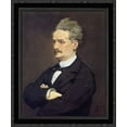 thumbnail image 1 of The Journalist Henri Rochefort 20x24 Black Ornate Wood Framed Canvas Art by Manet, Edouard, 1 of 2