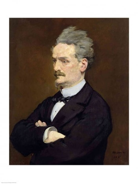 The Journalist Henri Rochefort Canvas Art - Edouard Manet (24 x 36)
