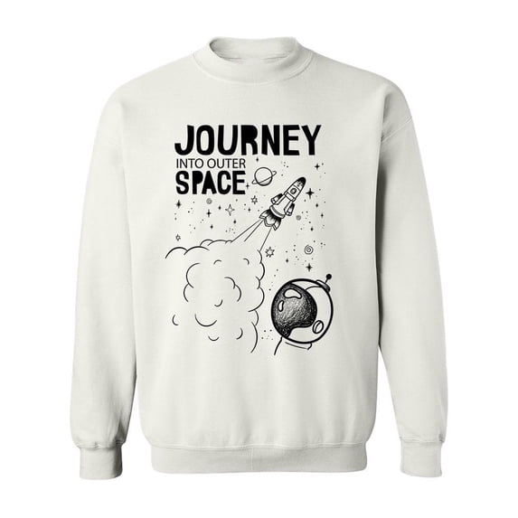 The Journey Into Outer Space Sweatshirt Men -Image by Shutterstock, Male Small
