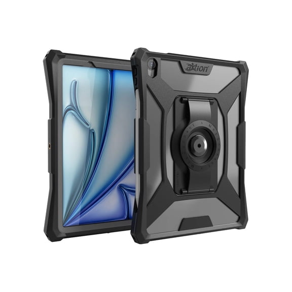 The Joy Factory aXtion Slim MH Rugged Carrying Case for 11" for Apple iPad Air 11 [2024] Tablet - Clear Black (cwa5152mh)