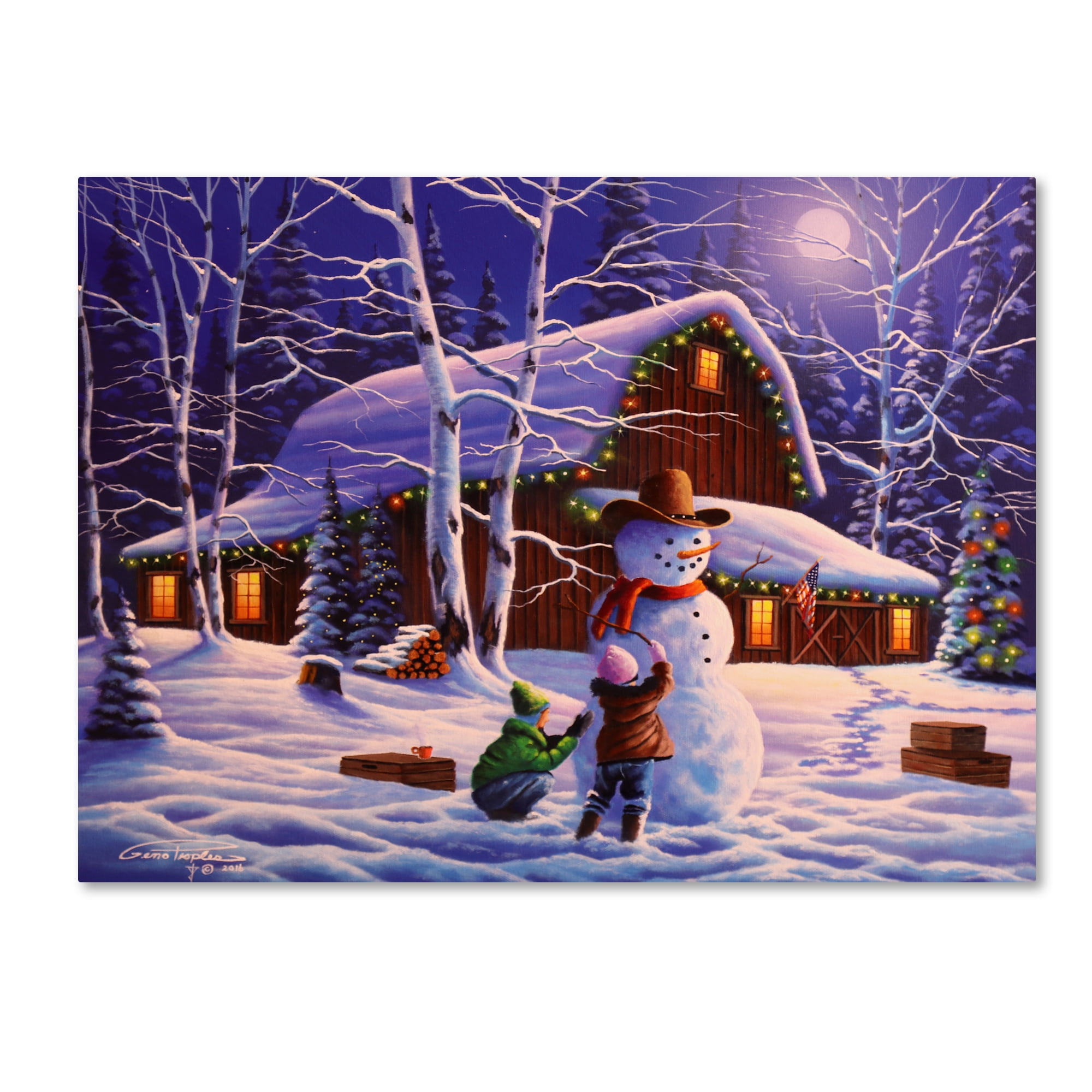 The Joy of Christmas' Canvas Art by Geno Peoples