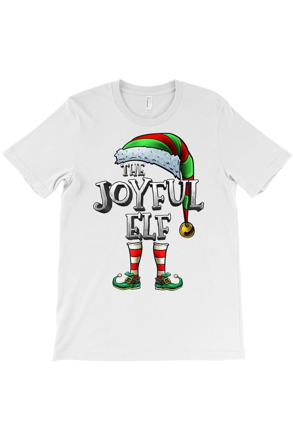 The Joyful Elf Matching Family Joyful Christmas Elf Themed Holiday G36393 Unisex T-Shirt, Up to Size 5XL
