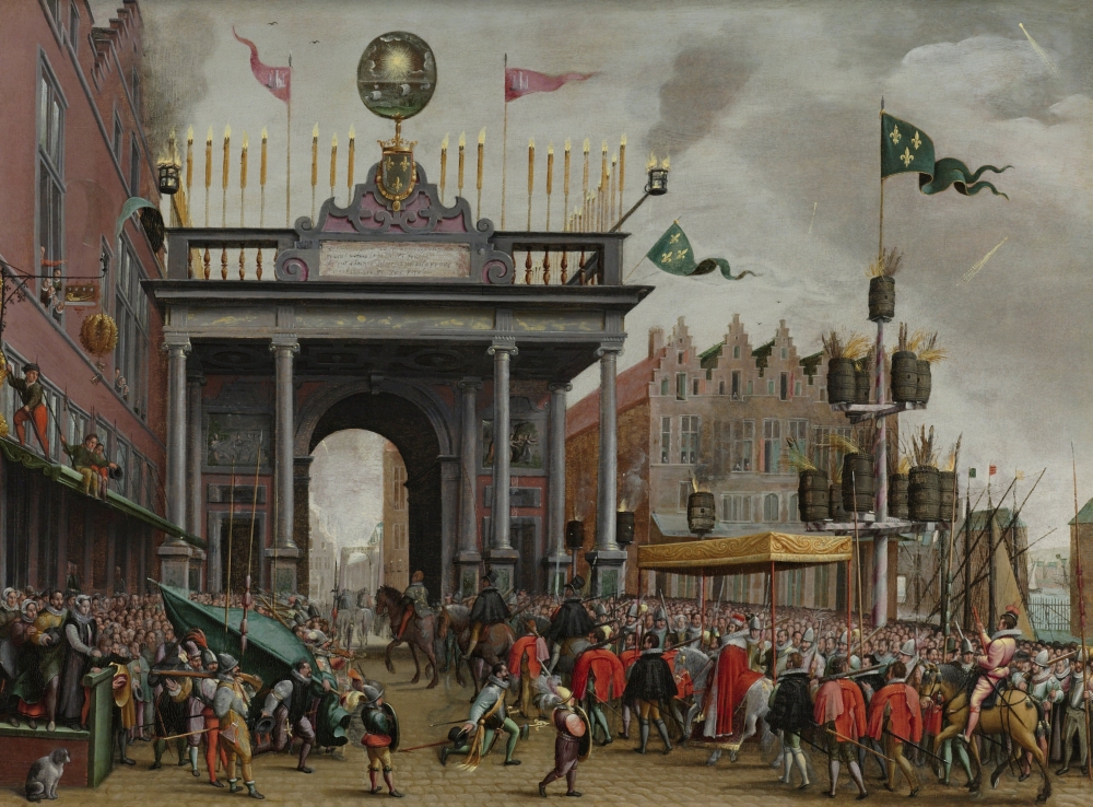 The Joyous Entry Of The Duke Of Anjou Canvas Art - (36 x 24)