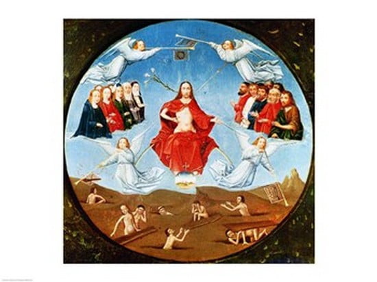 The Judgement detail from the Table of the Seven Deadly Sins and the Four Last Things c1480 Canvas Art - Hieronymus Bosch (24 x 18)