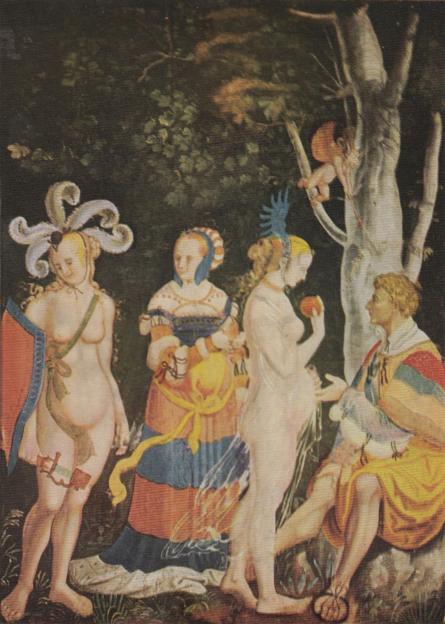 The Judgement of Paris Canvas Art - Niklaus- German Painting Manuel-Deutsch (18 x 24)