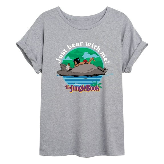 The Jungle Book - Just Bear With Me - Juniors Ideal Flowy Muscle T-Shirt