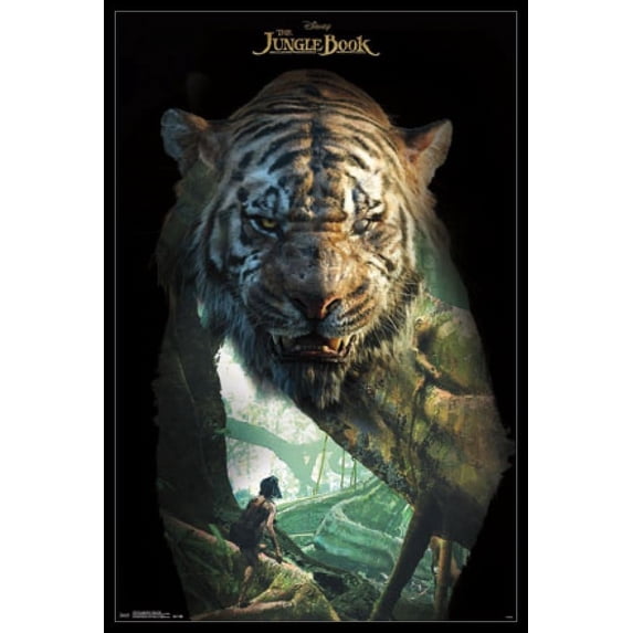 The Jungle Book - Shere Khan Laminated & Framed Poster Print (22 x 34)
