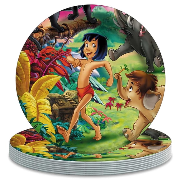 The Jungle-Book Themed Birthday Disposable Tableware - 7 Inch Paper Plates Party Supply Decorations