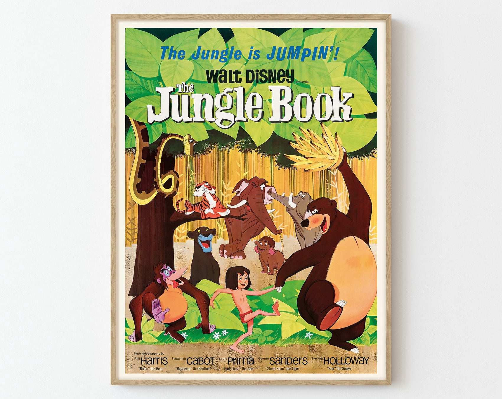 The Jungle Book Vintage Movie Poster Fine Art Print | Home Decor Retro ...
