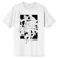 thumbnail image 1 of The Justice League Main Characters Mens White Graphic Tee-Medium, 1 of 3