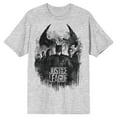 thumbnail image 1 of The Justice League Superhero Group Men's Athletic Heather Gray Graphic Tee-XL, 1 of 7