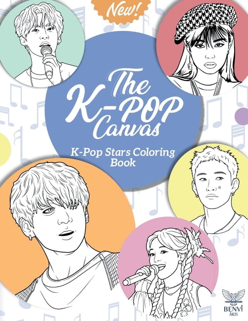 The K-Pop Canvas: Kpop gifts, Kpop book, Kpop stars, (Paperback