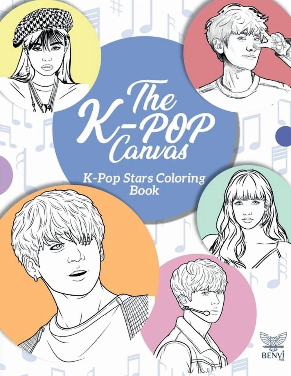 The K-Pop Canvas: Kpop gifts, Kpop book, Kpop stars, (Paperback