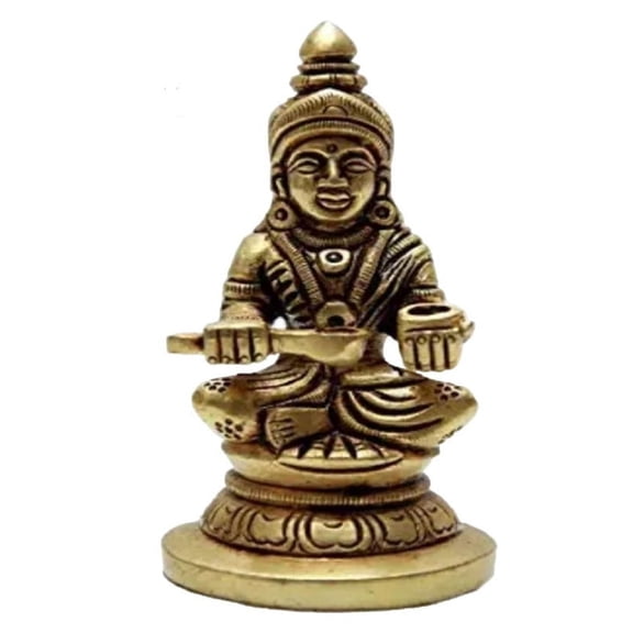 The KD Maa Annapurna 3.15 inch 0.44 lbs Brass Idols/Statue