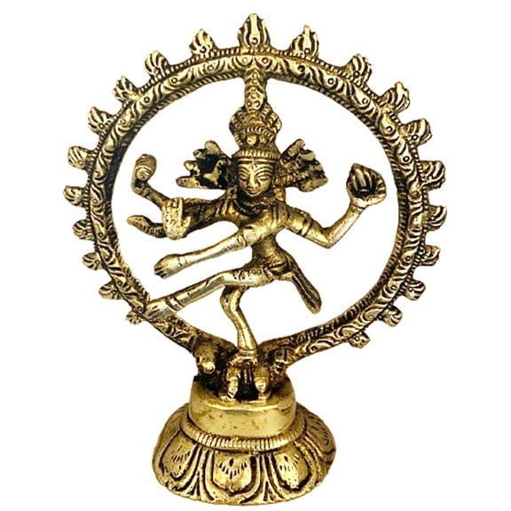 The KD Shiva Natraj Monochrome 5 inch Brass Idol/Statue