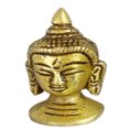 thumbnail image 1 of The KD Store Buddha Head 1.97 inch 0.22 lbs Brass Idol/Statue, 1 of 4