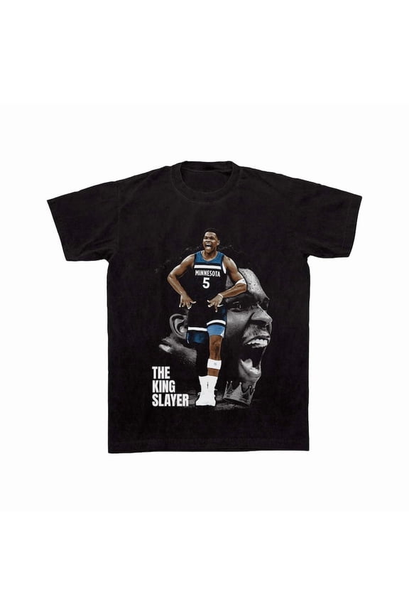 The KING SLAYER Anthony Edwards 2025 Playoff Tee, Minnesota T-Shirt