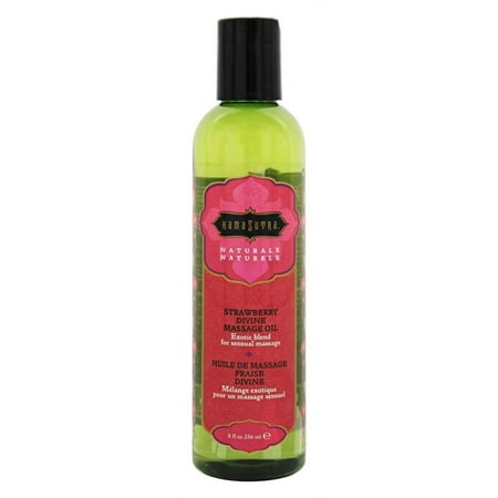 Naturals Massage Oil - Strawberry Divine 8 Fl Oz