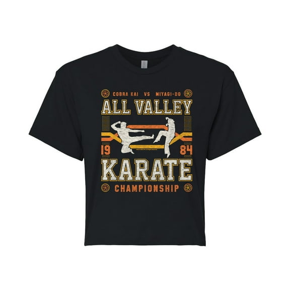 The Karate Kid - All Valley Karate Champion - Juniors Cropped Graphic T-Shirt