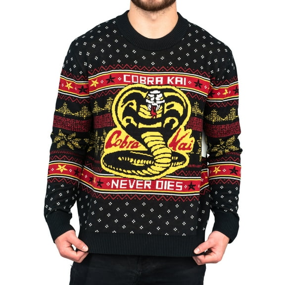 The Karate Kid Cobra Kai Never Dies Ugly Christmas Sweater