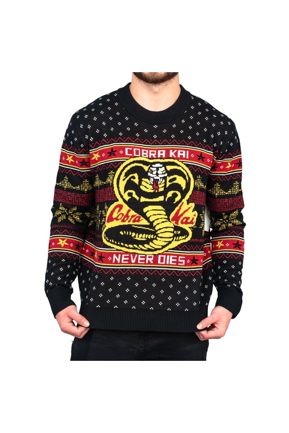 The Karate Kid Cobra Kai Never Dies Ugly Christmas Sweater