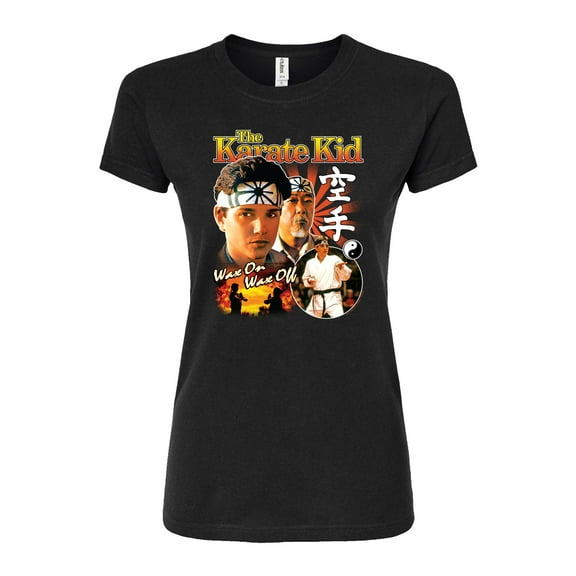 The Karate Kid - Daniel Larusso And Mr. Miyagi - Juniors Fitted Graphic T-Shirt