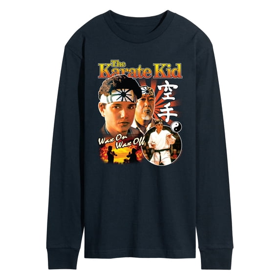 The Karate Kid - Daniel Larusso And Mr. Miyagi - Men's Long Sleeve Graphic T-Shirt
