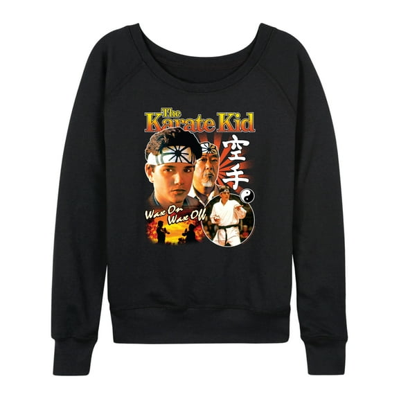 The Karate Kid - Daniel Larusso And Mr. Miyagi - Women's French Terry Long Sleeve Shirt
