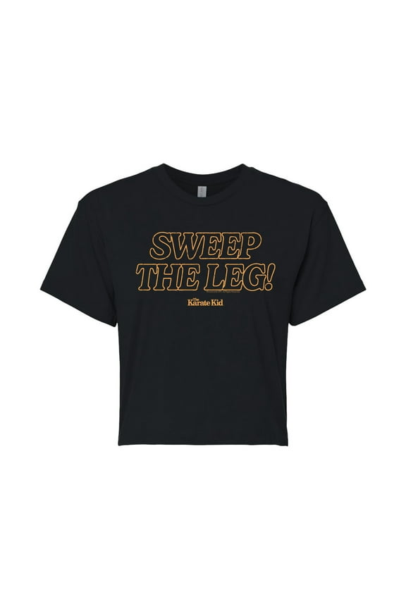 The Karate Kid - Sweep The Leg - Juniors Cropped Graphic T-Shirt