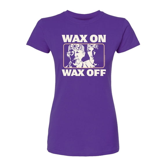The Karate Kid - Wax On Wax Off - Juniors Fitted Graphic T-Shirt