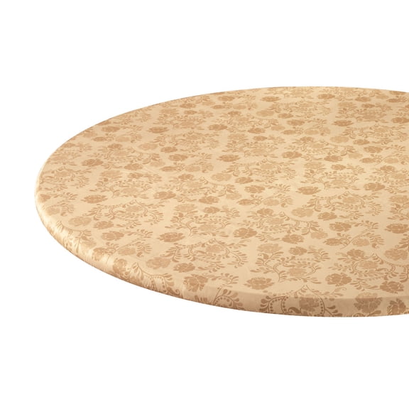The Kathleen Vinyl Elasticized Table Cover by HSKTM 45" - 56" dia. Round