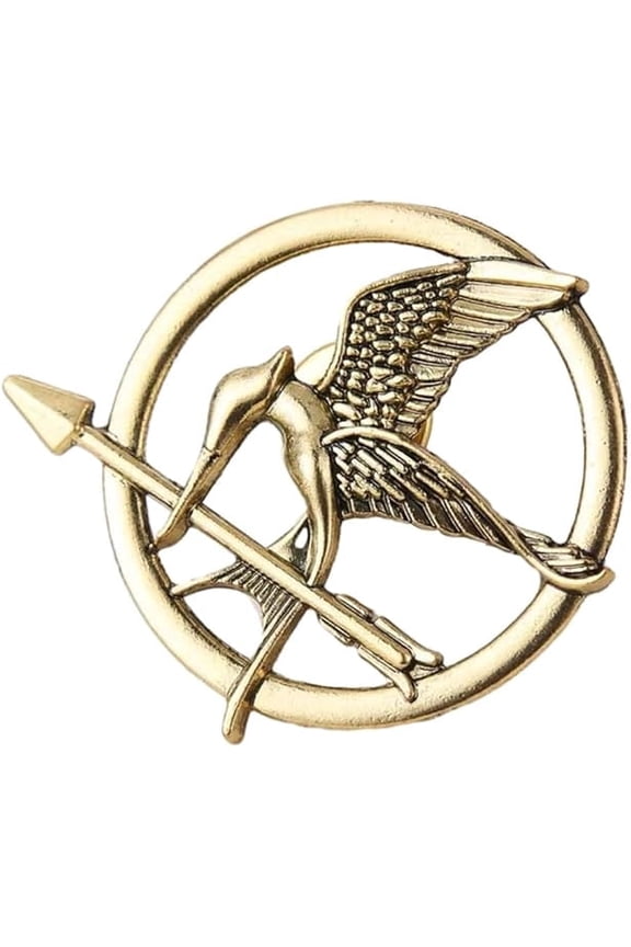 The Katniss Everdeen Costume, Mockingjay Pin for Hunger Games Pin,Prop Replica, Strong, Copper, for Hunger Games Movie Enthusiasts