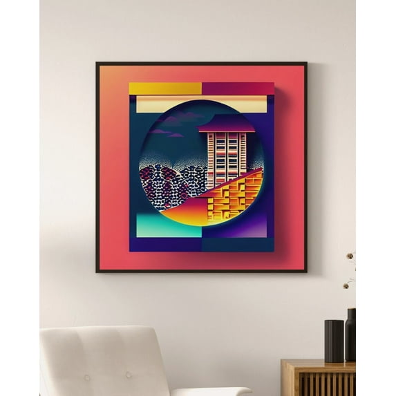 The Katsushika District - Japanese Art Deco Style Canvas Wall Art