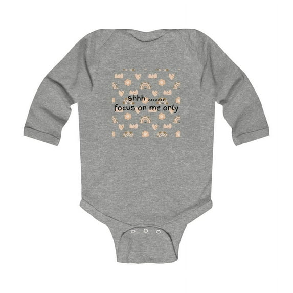 The Kawaiiverse Baby Talk Infant Baby unisex Boy & Girl Long Sleeve Bodysuit